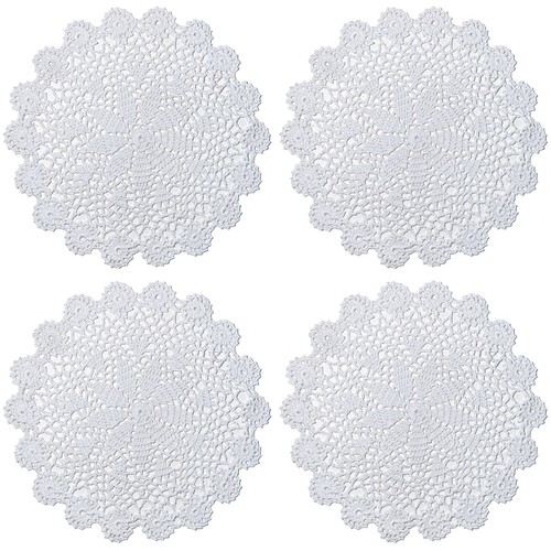Inch lace cotton doilies - inch,