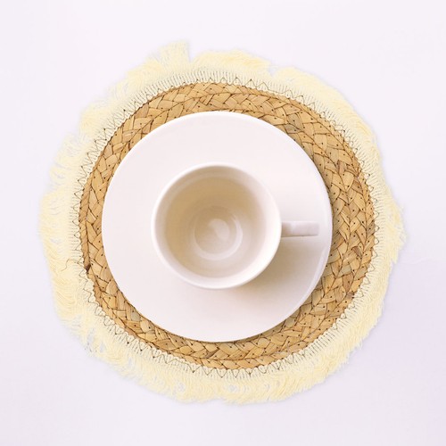 Round woven placemats - ,