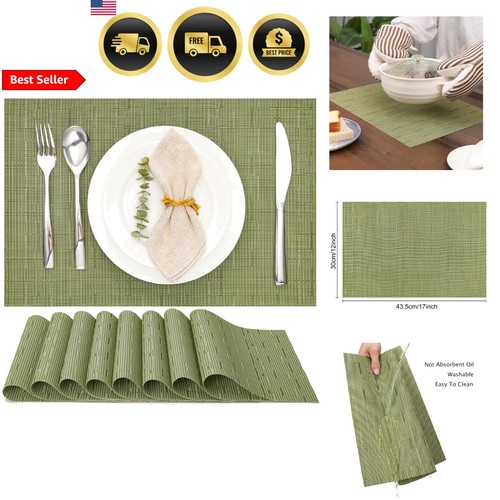 Placemats set vinyl - of, 8,